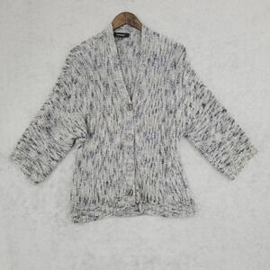 Jones Wear Womens L Textured Knit Cardigan Sweater  6PT